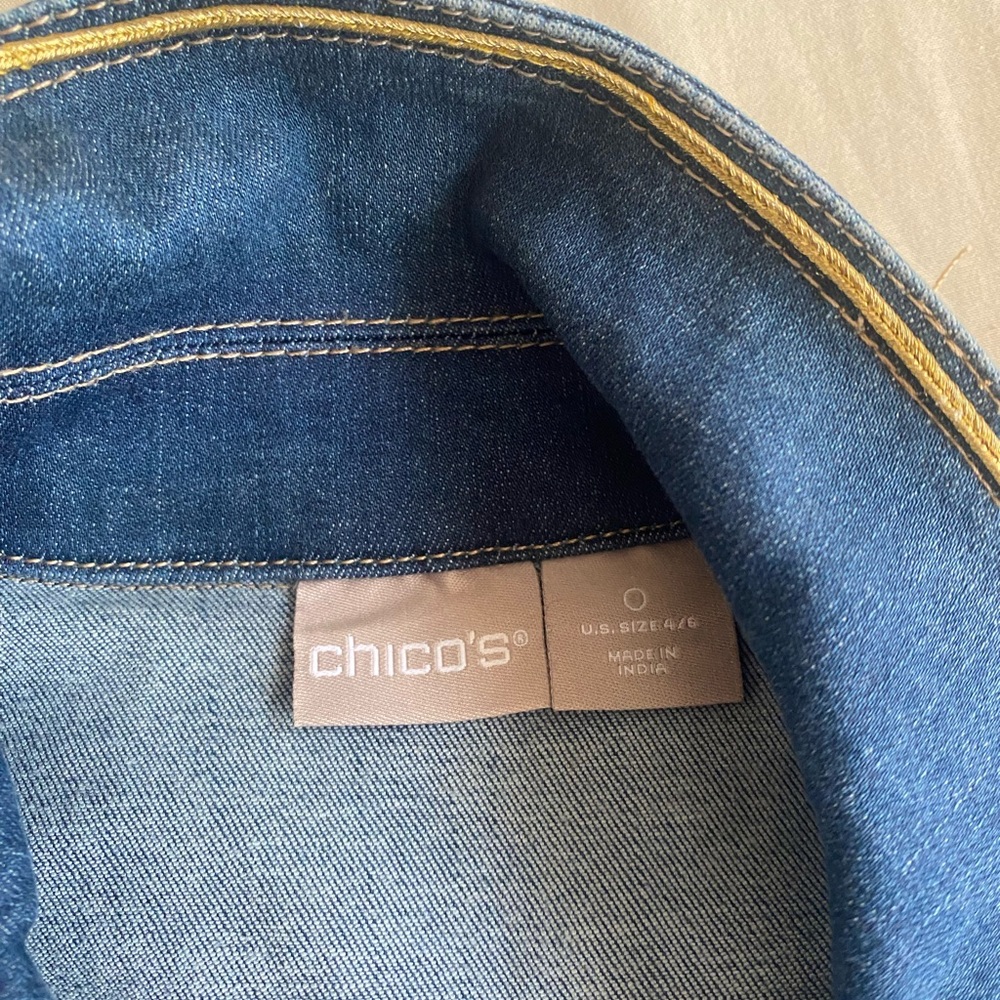 Embroidered Denim Jacket - Picture 2 of 6